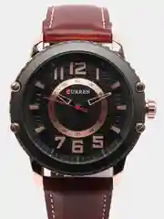Бордовый мужские наручные часы Curren 8341 в подарочной упаковке