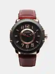 Бордовый мужские наручные часы Curren 8341 в подарочной упаковке