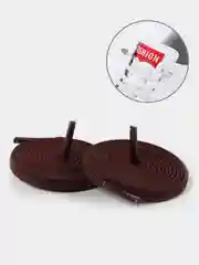 Коричневый эластичные шнурки с металлическими зажимами