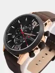 Черный мужские наручные часы Curren 8325 с хронографом
