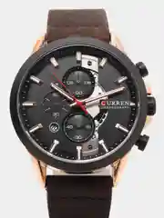 Черный мужские наручные часы Curren 8325 с хронографом
