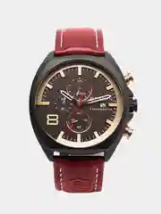 Шоколадный мужские наручные часы Curren 8324 с хронографом в подарочной упаковке