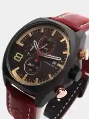 Синий мужские наручные часы Curren 8324 с хронографом в подарочной упаковке