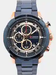 Синий мужские наручные часы  Curren 8323 с хронографом в подарочной упаковке
