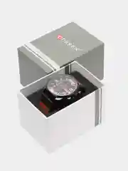 Коричневый мужские наручные часы Curren 8393 с хронографом в подарочной упаковке