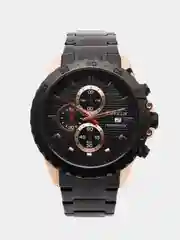 Черный мужские наручные часы Curren 8334 с хронографом в подарочной упаковке