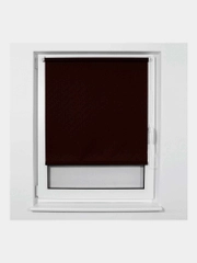 Штора рулонная Brabix 80 х 175 см, текстура-лён, защита 55-85%, 200 г/м2 коричневый 605997