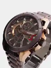 Коричневый мужские наручные часы Curren 8401 с хронографом в подарочной упаковке