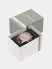 Коричневый мужские наручные часы Curren 8401 с хронографом в подарочной упаковке