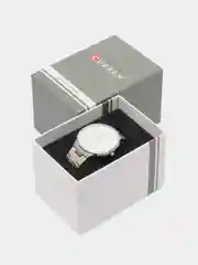 Серебряный мужские наручные часы Curren 8321 в подарочной упаковке