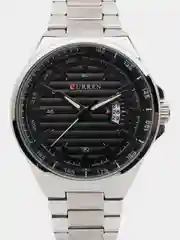 Угольный мужские наручные часы Curren 8375 с календарем в подарочной упаковке