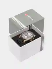 Черный мужские наручные часы Curren 8360 с хронографом в подарочной упаковке