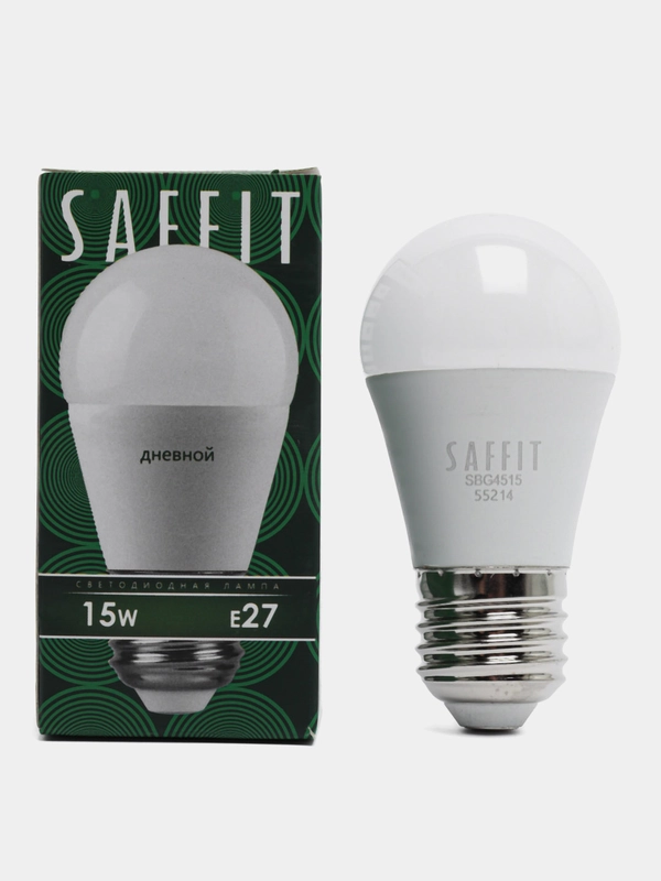 Лампа светодиодная, 15W 230V E27 6400K G45, SBG4515