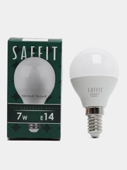Лампа светодиодная, 7W 230V E14 2700K G45, SBG4507 55034