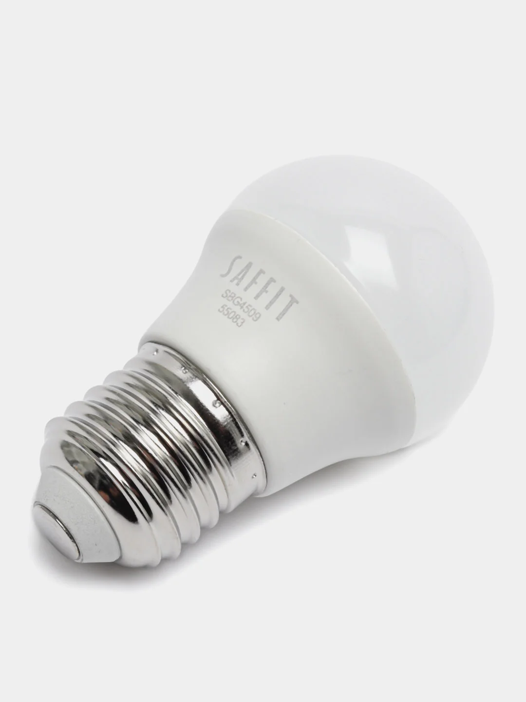 Лампа светодиодная, 9W 230V E27 4000K G45, SBG4509 55083