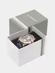Синий мужские наручные часы Curren 8360 с хронографом в подарочной упаковке