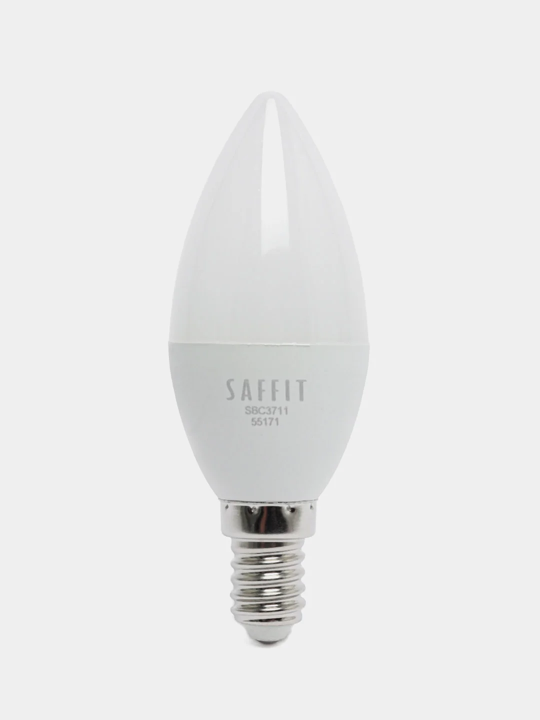 Лампа светодиодная, 11W 230V E14 6400K C37, SBC3711, 55171