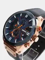 Синий мужские наручные часы Curren 8346 с хронографом в подарочной упаковке