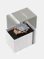 Синий мужские наручные часы Curren 8346 с хронографом в подарочной упаковке