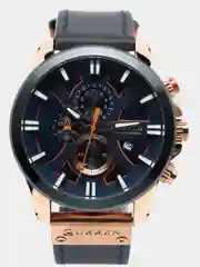 Синий мужские наручные часы Curren 8346 с хронографом в подарочной упаковке