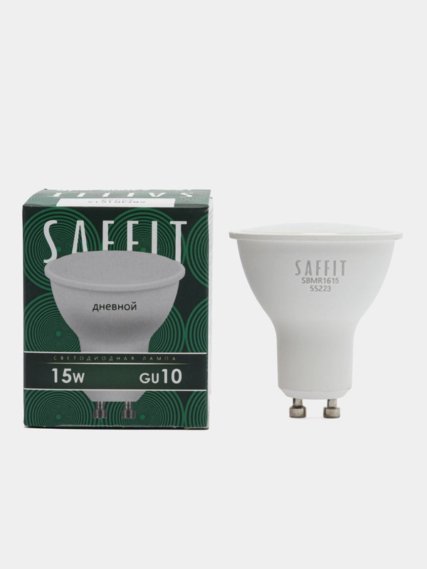 Лампа светодиодная, 15W 230V GU10 6400K MR16, SBMR1615