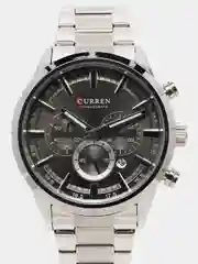 Угольный мужские наручные часы Curren 8355 с хронографом в подарочной упаковке