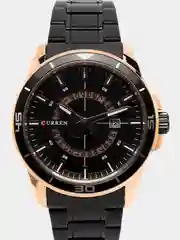 Черный мужские наручные часы Curren 8359 с календарём в подарочной упаковке