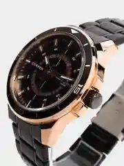 Черный мужские наручные часы Curren 8359 с календарём в подарочной упаковке