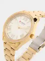 Желтый женские наручные часы Curren 9088 в подарочной упаковке