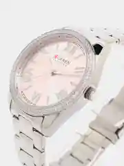 Серебряный женские наручные часы Curren 9088 в подарочной упаковке