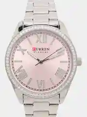 Серебряный женские наручные часы Curren 9088 в подарочной упаковке