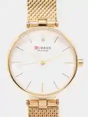 Золотой женские наручные часы Curren 9038 в подарочной упаковке