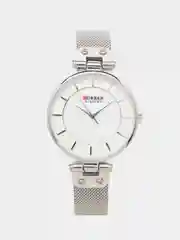 Серебряный женские наручные часы Curren 9056 в подарочной упаковке