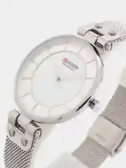 Серебряный женские наручные часы Curren 9056 в подарочной упаковке