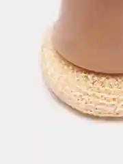 Бежевый щетка для мытья посуды, с ручкой