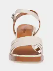 Молочный босоножки женские на каблуке, размер 36-40, El Tempo