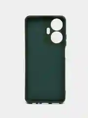 Тёмно-зелёный чехол силиконовый для Realme C55 / Реалми С55 Silicone Cover