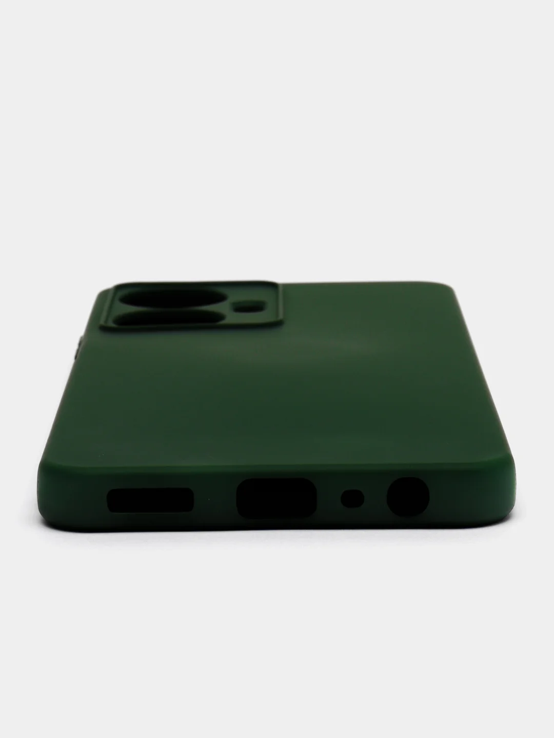 Тёмно-зелёный чехол силиконовый для Realme C55 / Реалми С55 Silicone Cover