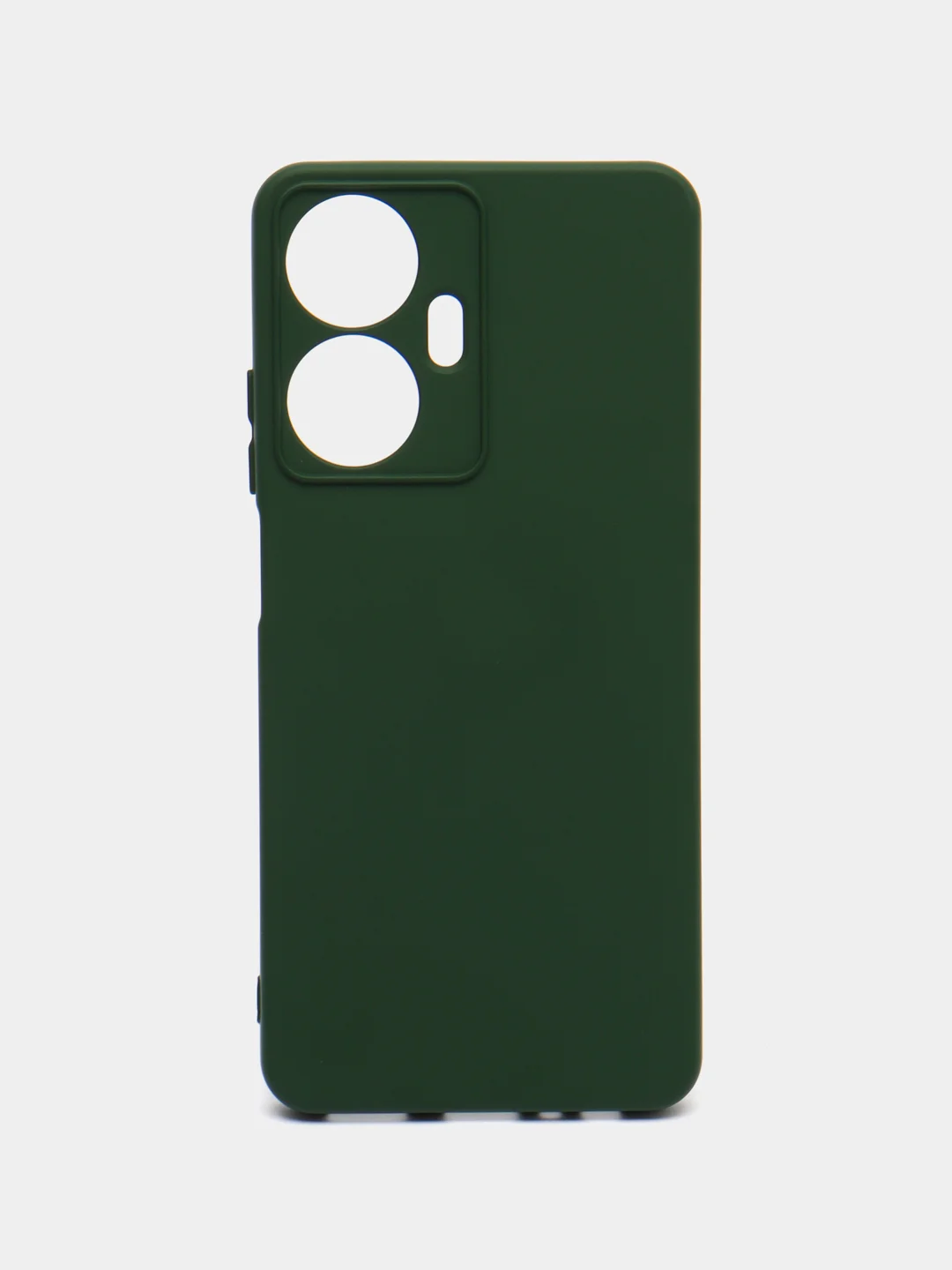 Тёмно-зелёный чехол силиконовый для Realme C55 / Реалми С55 Silicone Cover