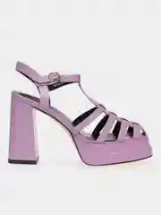 Фиолетовый босоножки женские на каблуке, размер 36-40, El Tempo