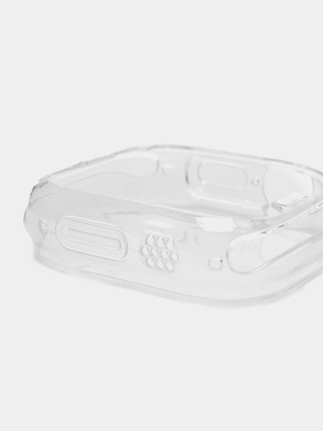 Прозрачный силиконовый чехол для смарт часов Apple Watch Ultra 49mm, прозрачный защитный КАРТОФАН