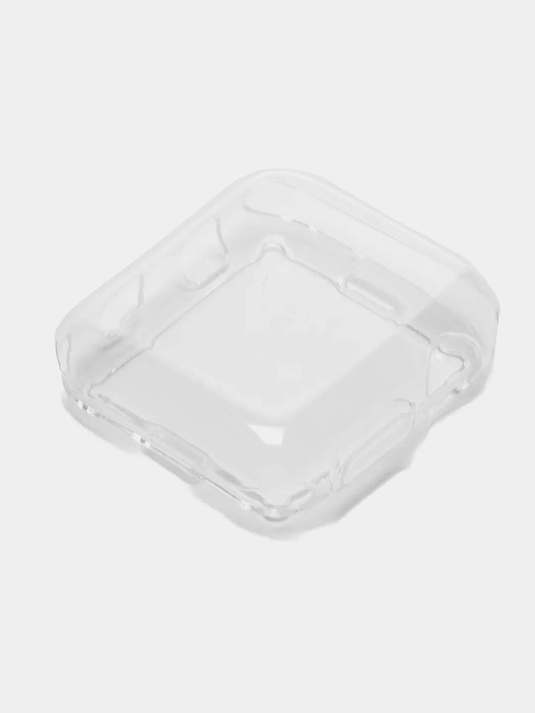 Прозрачный чехол для часов Apple Watch 38mm Series 3 силиконовый защитный КАРТОФАН прозрачный