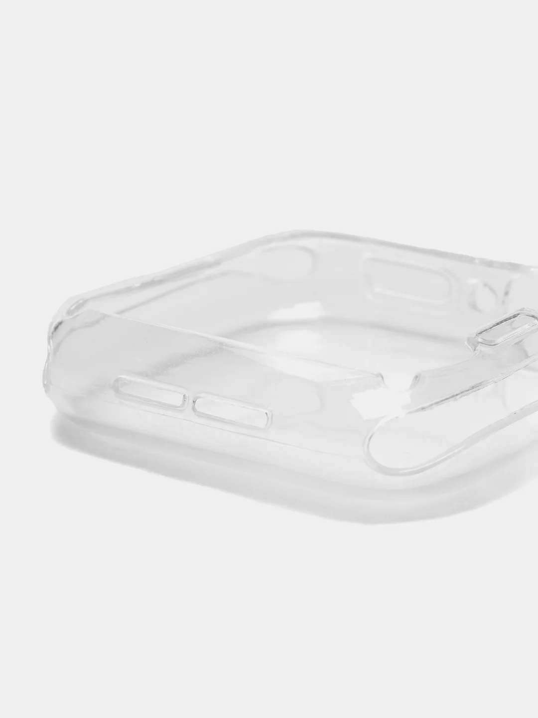 Прозрачный силиконовый чехол для часов Apple Watch 44mm, Series SE,4,5,6 прозрачный защитный КАРТОФАН