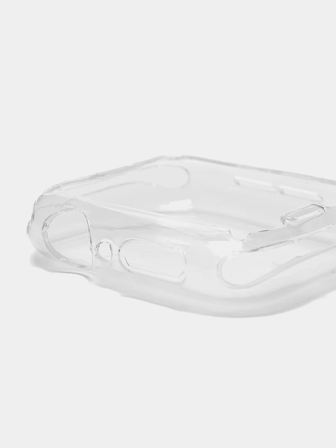 Прозрачный силиконовый чехол для часов Apple Watch 44mm, Series SE,4,5,6 прозрачный защитный КАРТОФАН