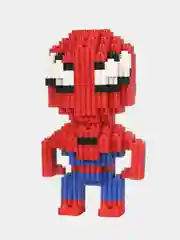 Красный детский 3D конструктор, игрушка развивающая, конструктор из мини блоков