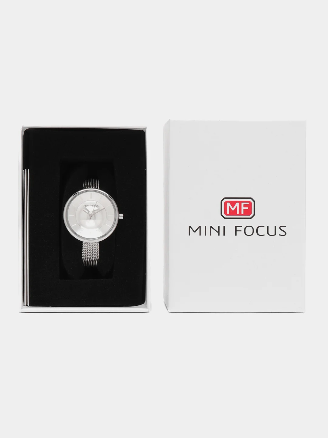 Серебряный женские наручные часы Mini Focus MF0331L, в подарочной упаковке