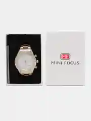 Золотой мужские наручные часы Mini Focus MF0416G с хронографом