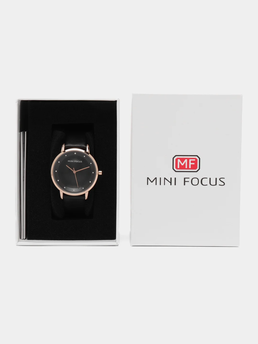 Угольный женские наручные часы Mini Focus MF0332L, в подарочной упаковке