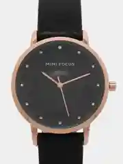 Угольный женские наручные часы Mini Focus MF0332L, в подарочной упаковке