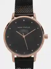 Черный женские наручные часы Mini Focus MF0332L, в подарочной упаковке